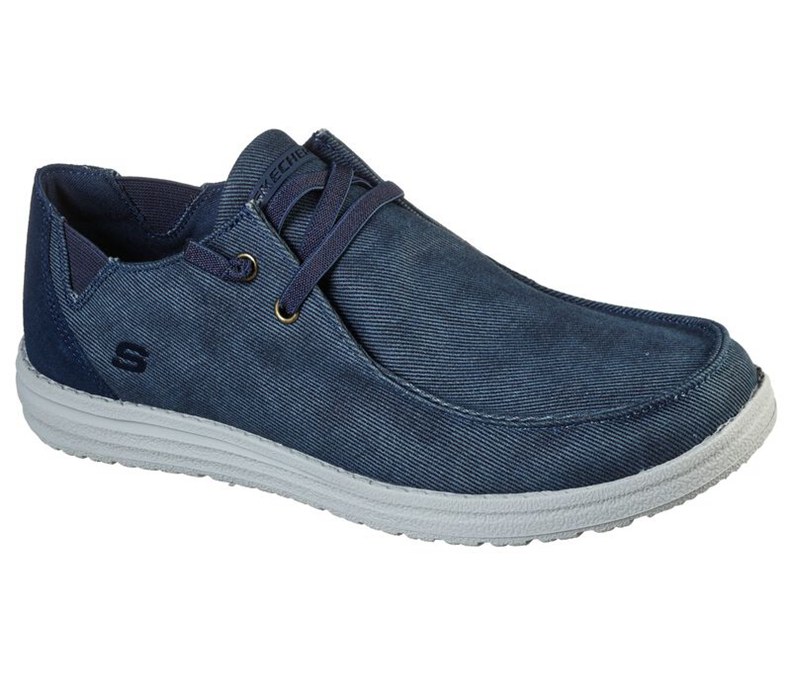 Skechers Herr Blå Slip On - Melson - Raymon - Sverige (LRYEK-6195)